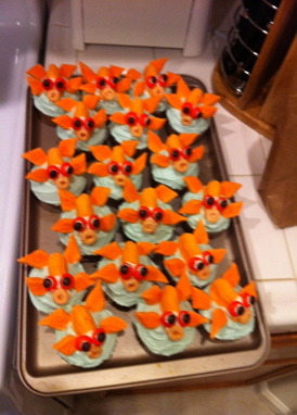 Goldfish-cupcakes