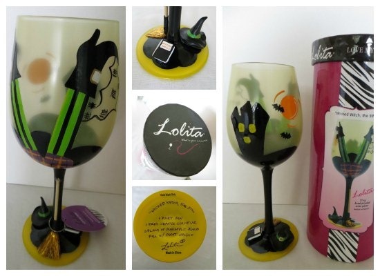lolita witch halloween glass