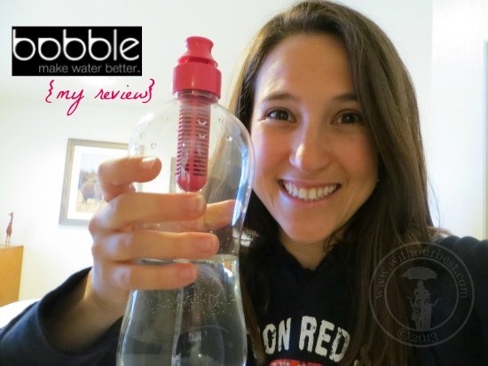 bobble filtering water bottle