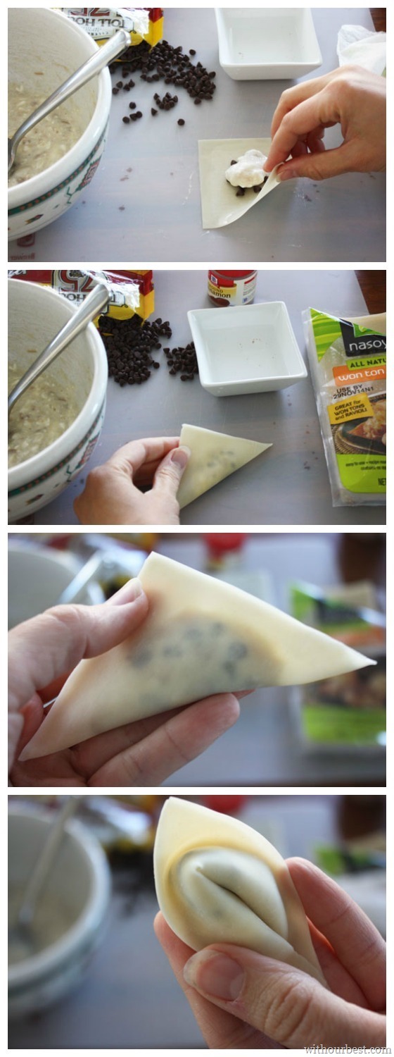 How to Fold A Wonton Wrapper