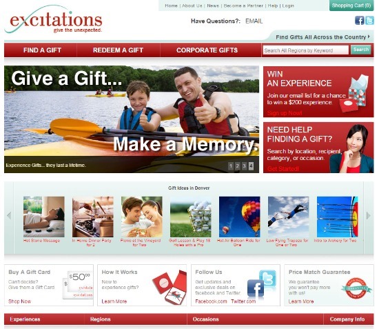 Gifts of adventure excitations
