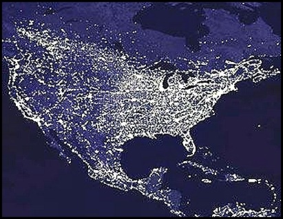 Satellite-image-of-U.S.A.-at-night