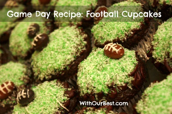 Football cupcake recipe party