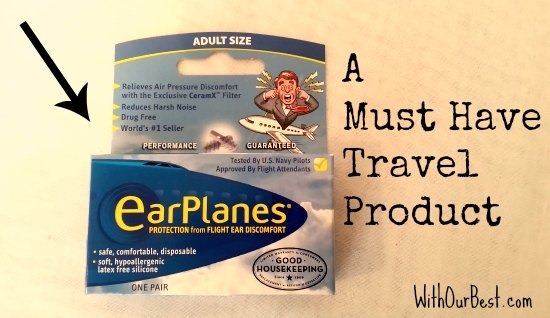 Earplanes recommended by flight attendant