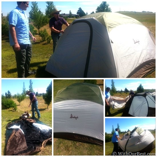 slumberjack four person tent setup
