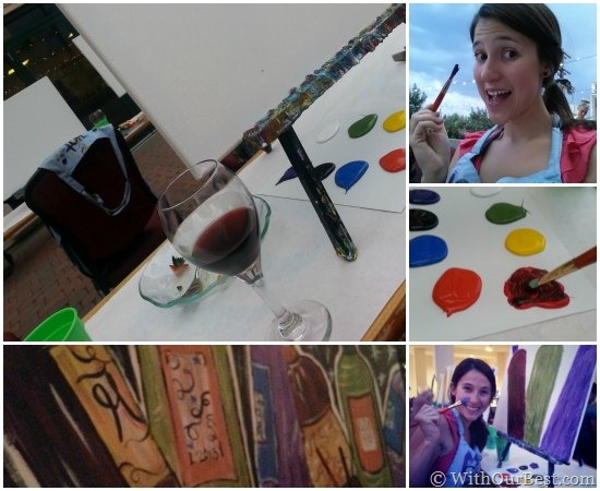 black box wines painting canvases in denver