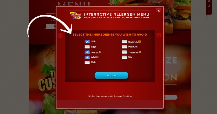 Red Robin Restaurant Allergy Menu